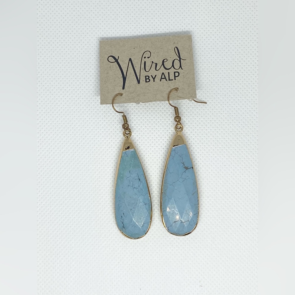 NWT Blue Dangle Summer Earrings